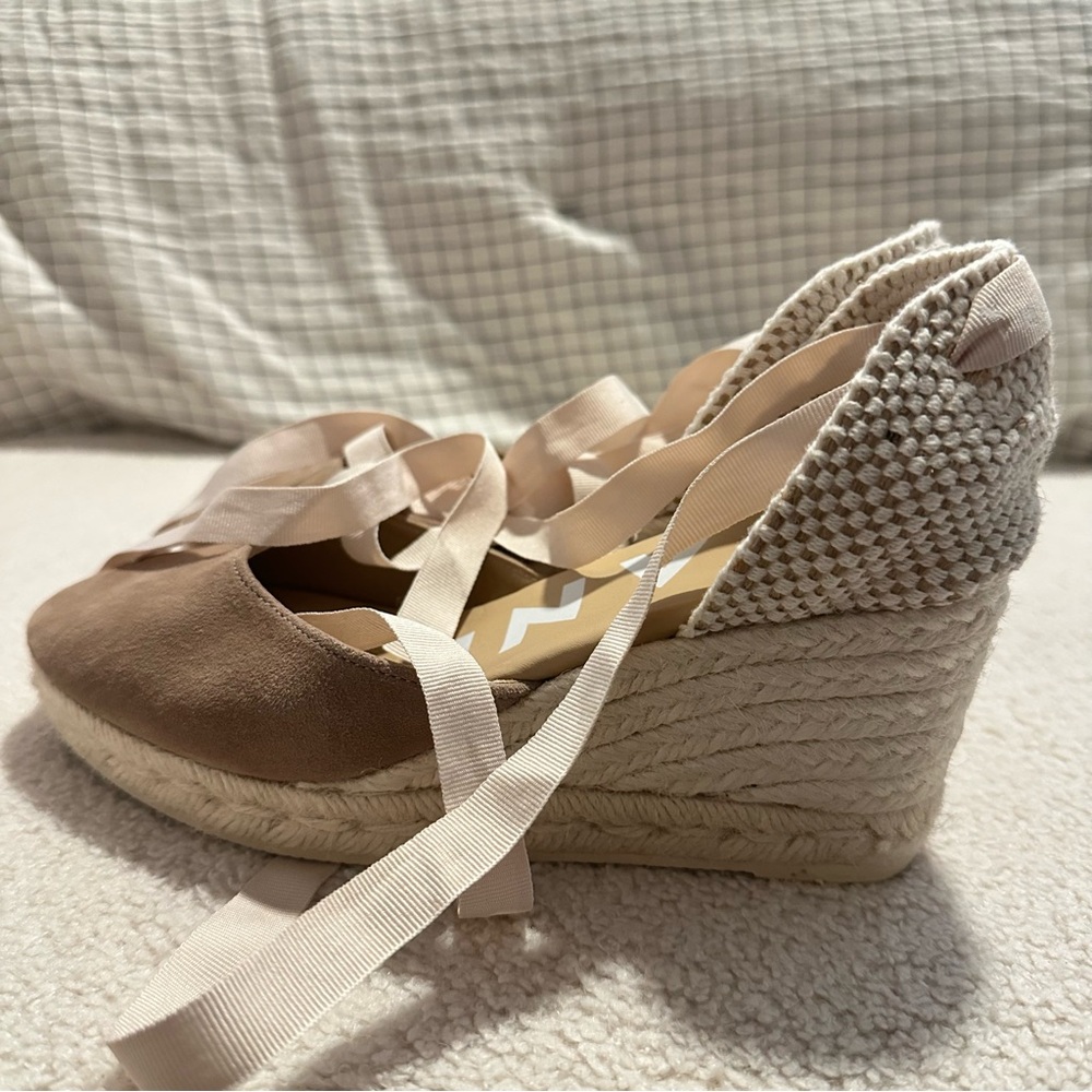 Manebi Women's Tan Espadrille Shoes size 6 - Picture 2 of 5
